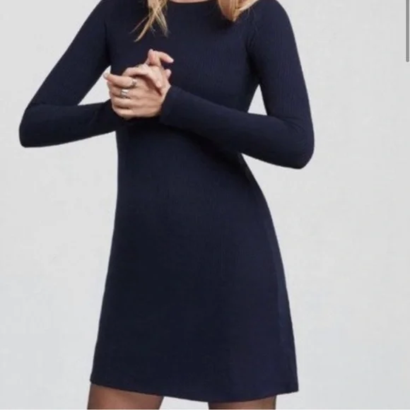 reformation navy mini dress Reformation NEW XS 100% silk mini dress deep